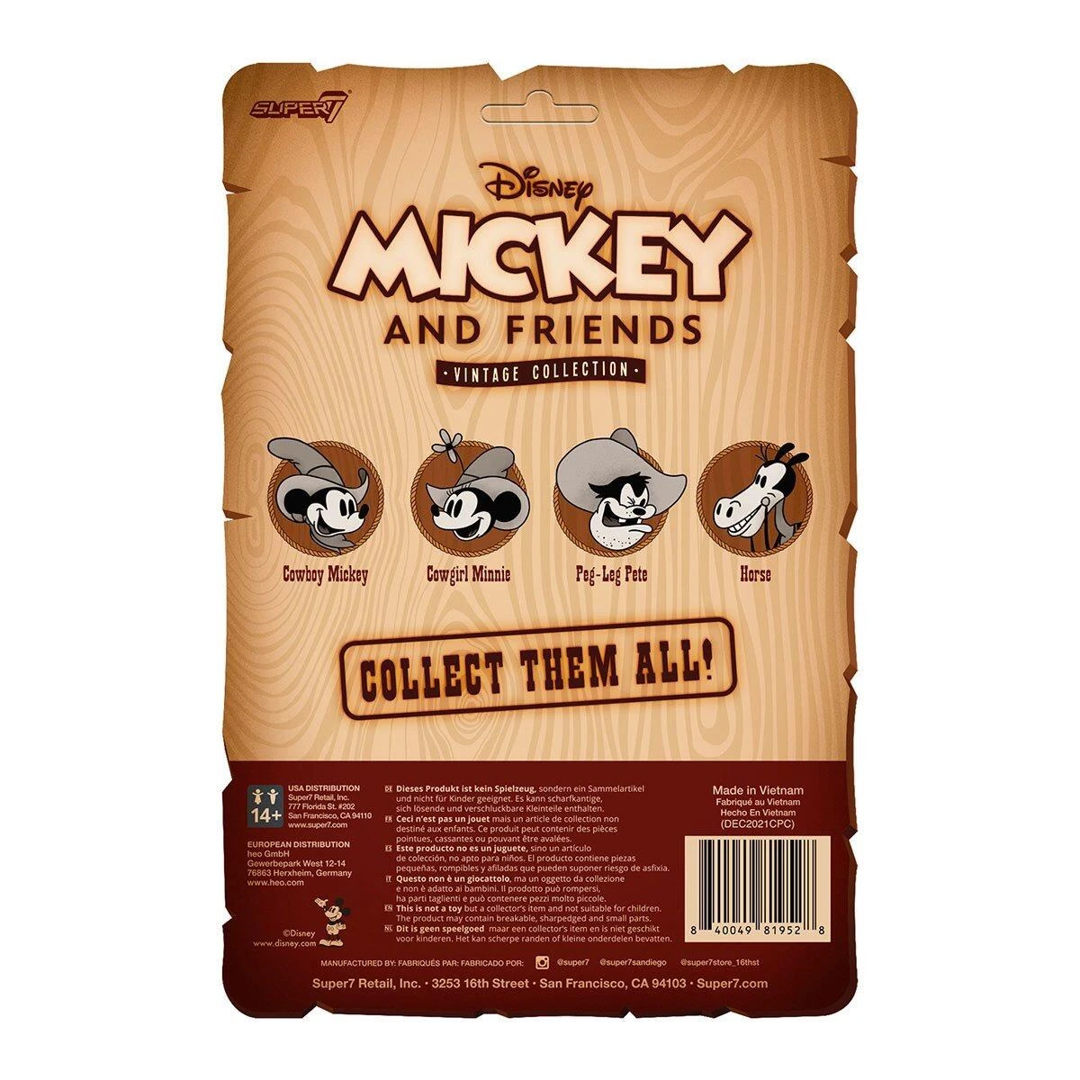 SUPER7 Mickey And Friends Disney ReAction Action Figure Wave 3 - Horse 2 SUPER7 Mickey And Friends Disney ReAction Action Figure Wave 3 - Horse - Image 2