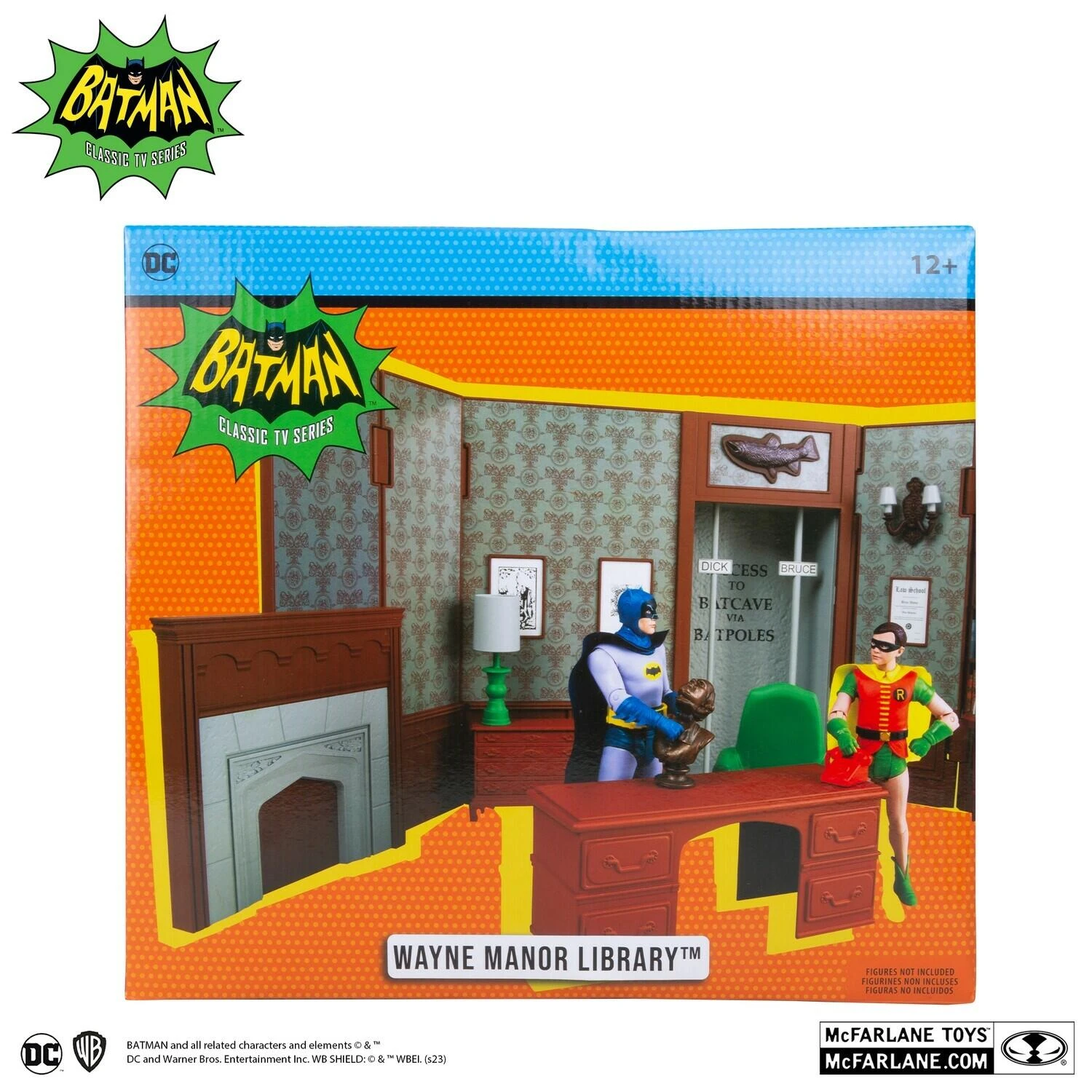 *PRE-ORDER McFarlane DC Retro Batman 66 Playset - Wayne Manor Library 2 *PRE-ORDER McFarlane DC Retro Batman 66 Playset - Wayne Manor Library - Image 2