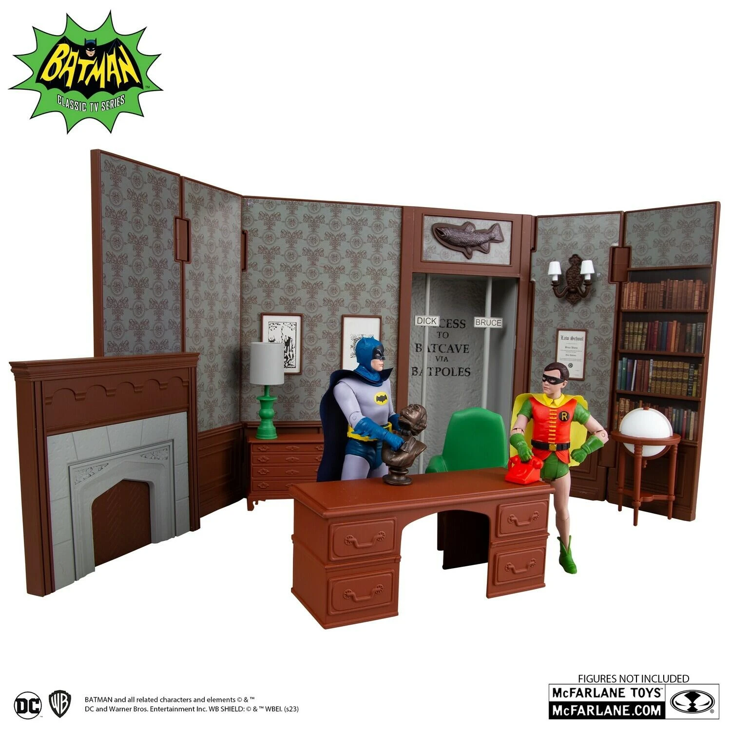 *PRE-ORDER McFarlane DC Retro Batman 66 Playset - Wayne Manor Library 3 *PRE-ORDER McFarlane DC Retro Batman 66 Playset - Wayne Manor Library - Image 3