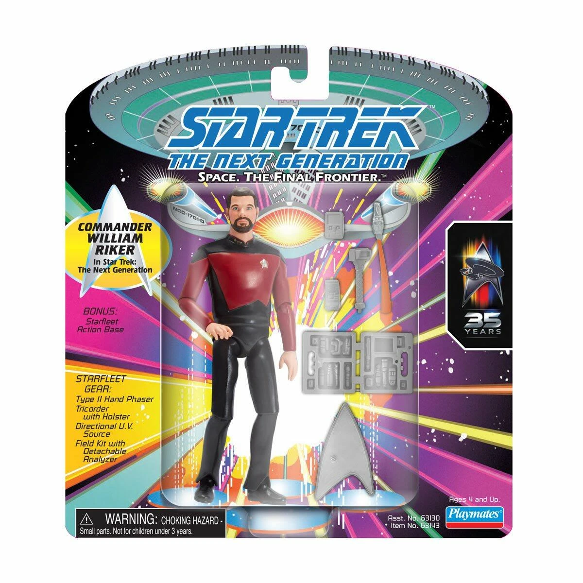 Star Trek Classic 5 Inch Action Figure - Commander Riker 1 Star Trek Classic 5 Inch Action Figure - Commander Riker
