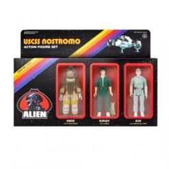 SUPER7 ALIEN REACTION ACTION FIGURE 3 PACK A - ASH-RIPLEY-KANE