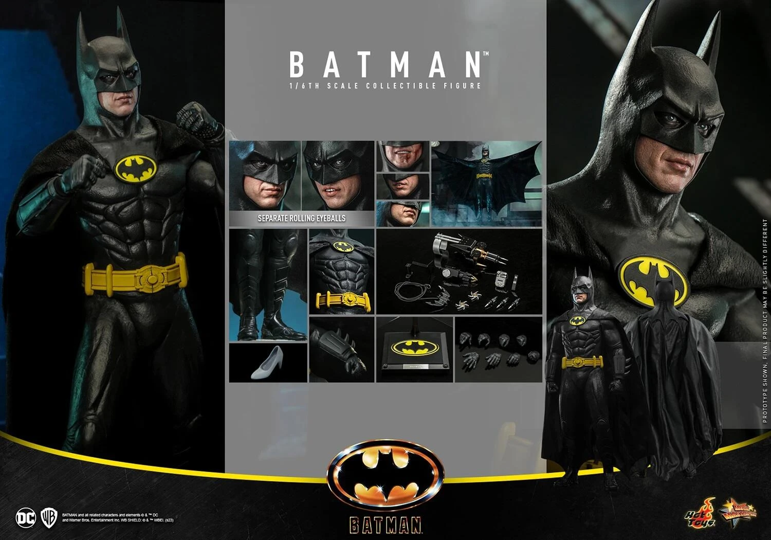 *PRE-ORDER Batman - Batman 1989 Hot Toys Collectibles 1/6 Scale Action Figure 7 *PRE-ORDER Batman - Batman 1989 Hot Toys Collectibles 1/6 Scale Action Figure - Image 7