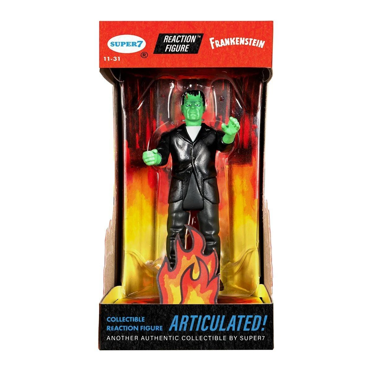 SUPER7 Universal Monsters ReAction Action Figure - Frankenstein (Fire Box) 3 SUPER7 Universal Monsters ReAction Action Figure - Frankenstein (Fire Box) - Image 3