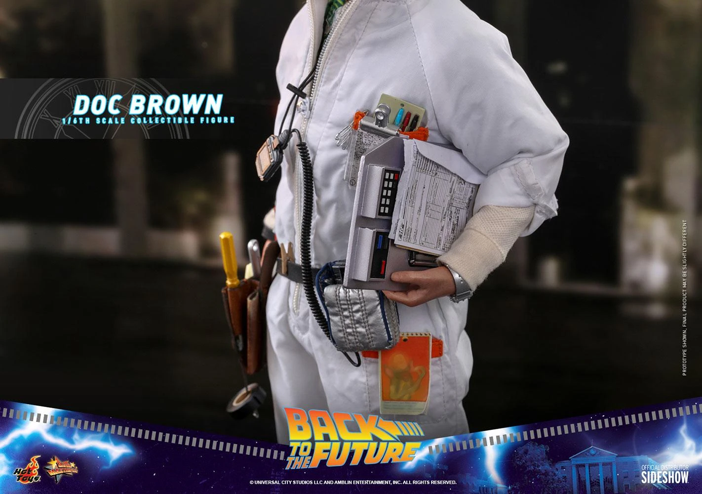 Doc Brown - Back To The Future Hot Toys Collectibles 1/6 Scale Action Figure 7 Doc Brown - Back To The Future Hot Toys Collectibles 1/6 Scale Action Figure - Image 7