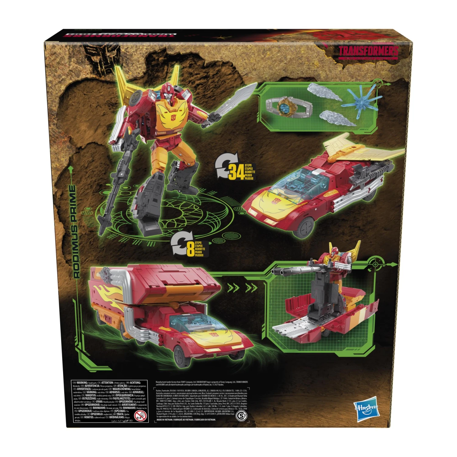 Hasbro Transformers War For Cybertron: Commander Class Action Figure - Rodimus Prime 2 Hasbro Transformers War For Cybertron: Commander Class Action Figure - Rodimus Prime - Image 2