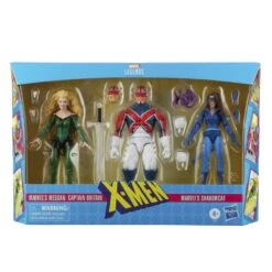 New Release 20 Hasbro Marvel Legends X-Men 6-Inch Action Figures - 3-Pack (Meggan, Captain Britain, Shadowcat)