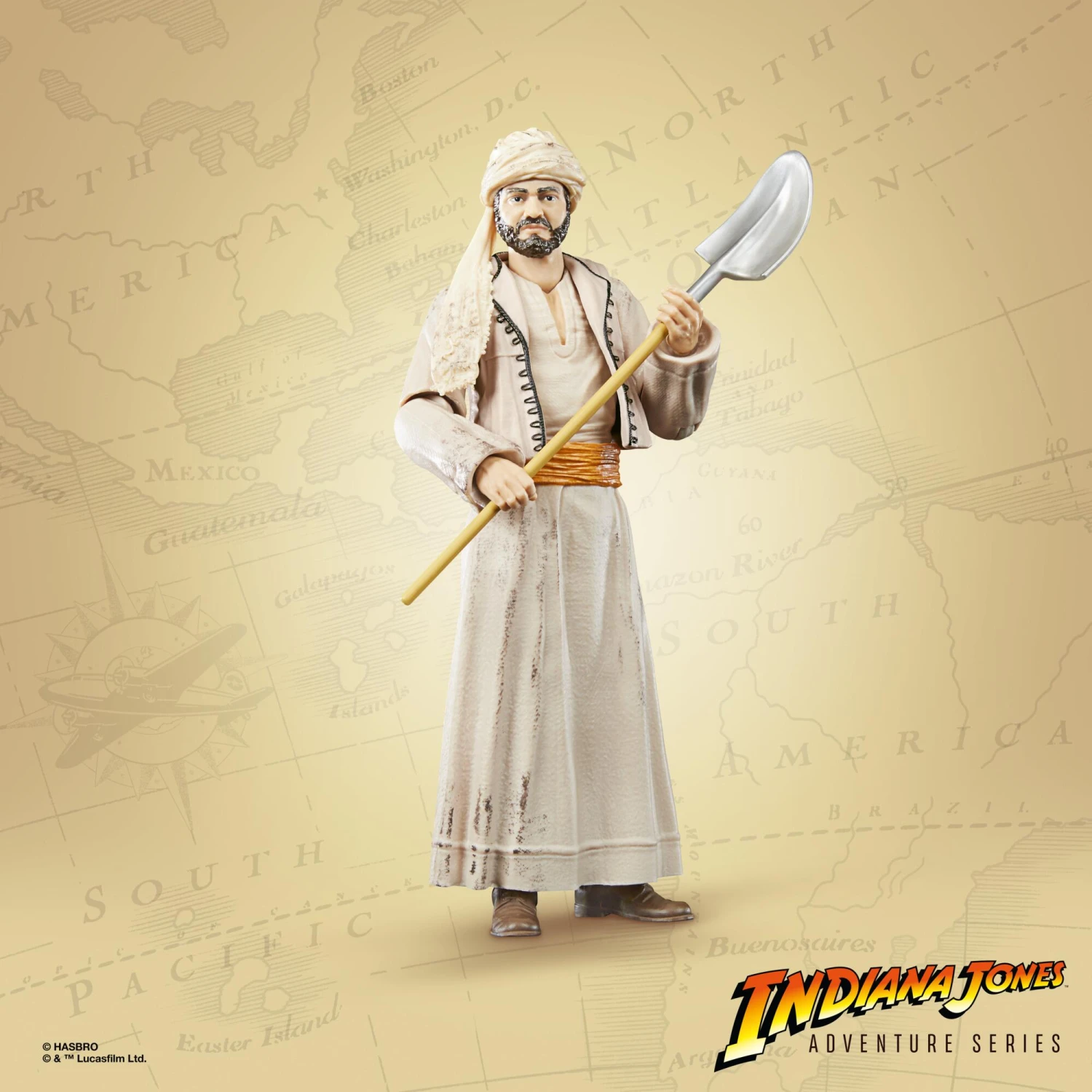 Hasbro Indiana Jones 6 Inch Action Figure Wave 1 - Sallah (Dig Disguise) 2 Hasbro Indiana Jones 6 Inch Action Figure Wave 1 - Sallah (Dig Disguise) - Image 2