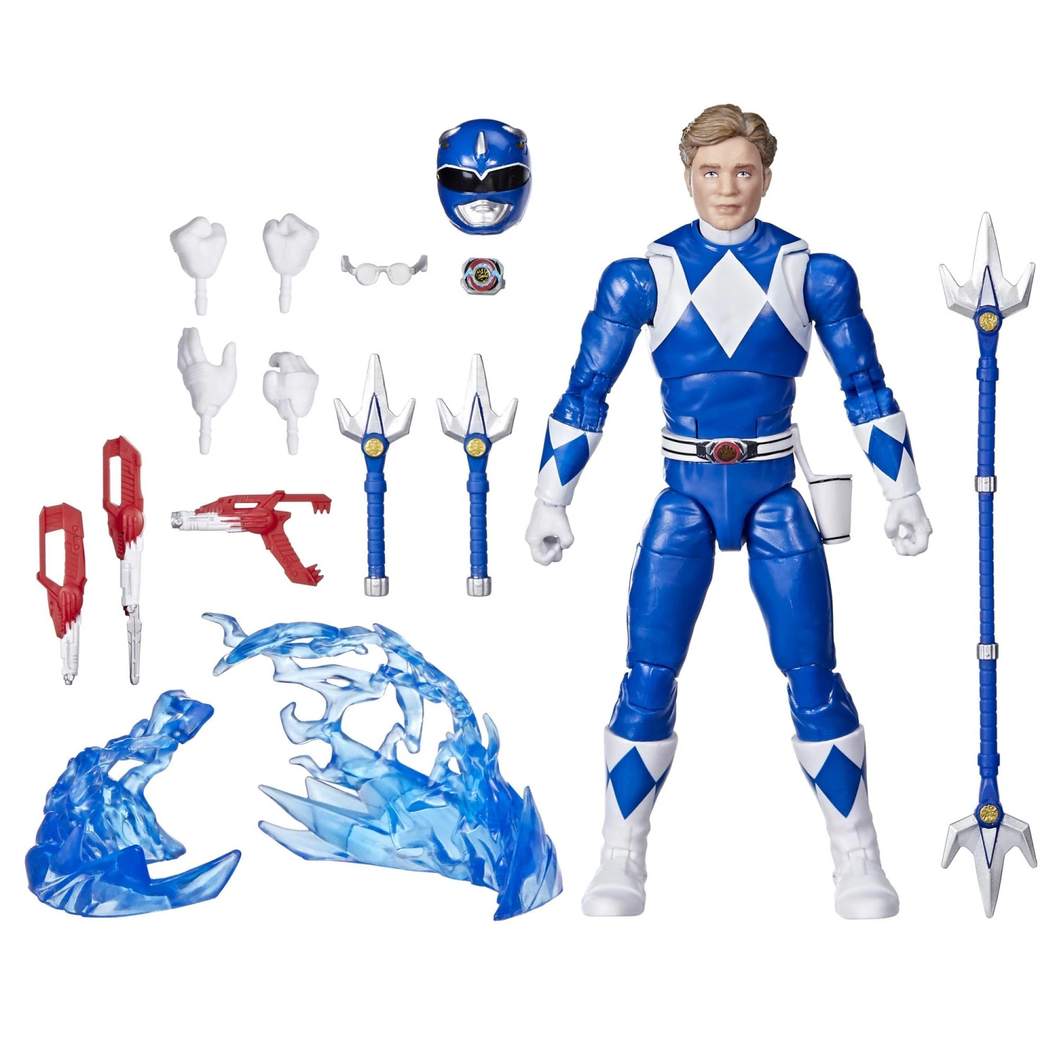 Hasbro Power Rangers Lightning Collection 30th Anniversary 6 Inch Action Figure - Mighty Morphin Blue Ranger 3 Hasbro Power Rangers Lightning Collection 30th Anniversary 6 Inch Action Figure - Mighty Morphin Blue Ranger - Image 3