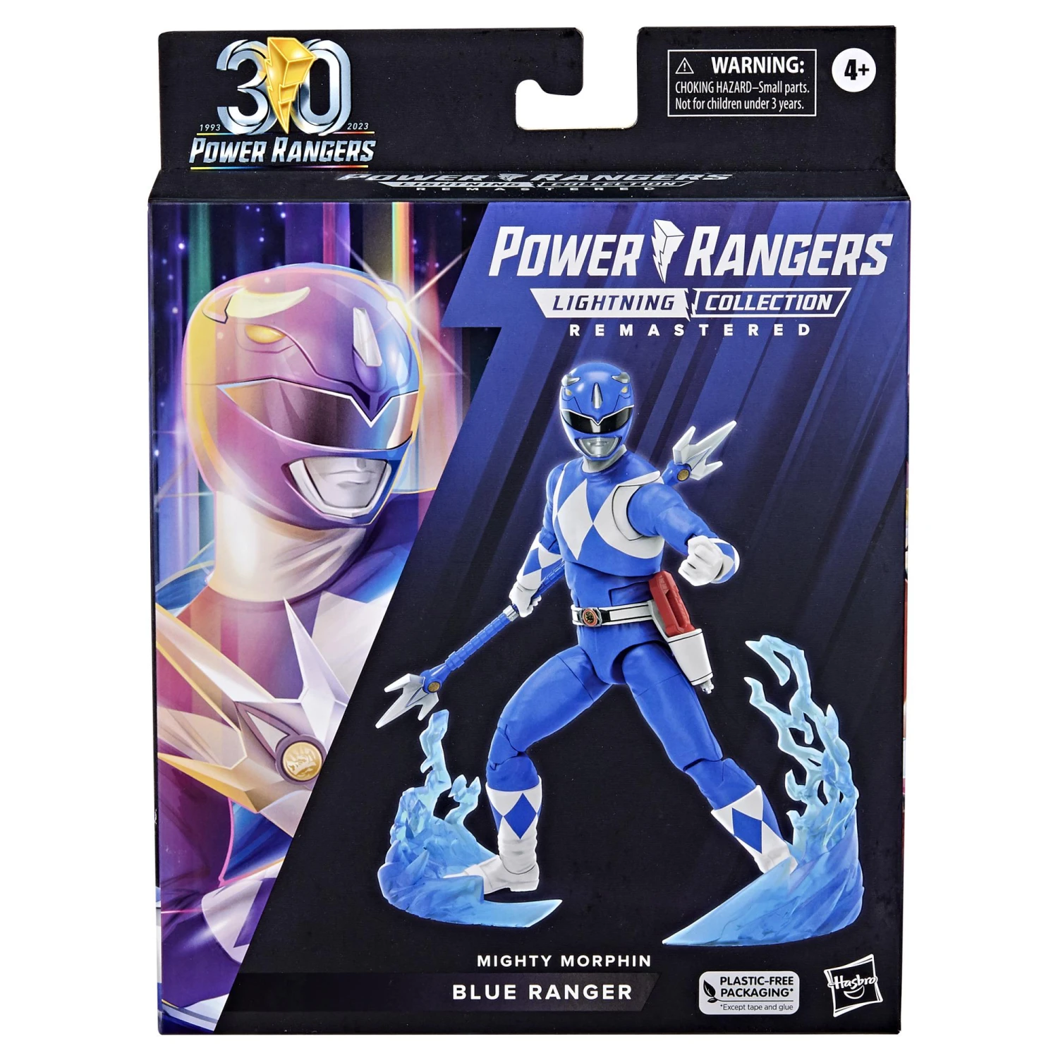 Hasbro Power Rangers Lightning Collection 30th Anniversary 6 Inch Action Figure - Mighty Morphin Blue Ranger 2 Hasbro Power Rangers Lightning Collection 30th Anniversary 6 Inch Action Figure - Mighty Morphin Blue Ranger - Image 2