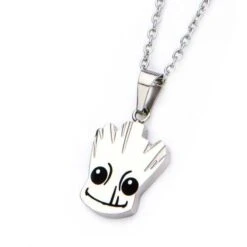 Marvel Guardians Of The Galaxy Groot Steel Pendant Necklace