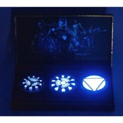 Marvel Infinity Saga - Iron Man Arc Reactor Magnetic Full Size Replica Pin Set - Star Action Figure UK Exclusive -Children Toys Store iron man arc reactor magnetic replica pin set 3