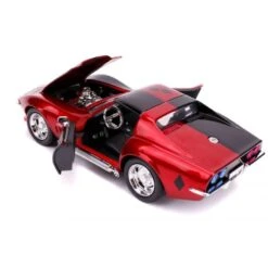 Jada Toys DC Harley Quinn - 1969 Corvette With Harley Quinn Figure Hollywood Rides 1:24 Scale Die Cast Vehicle 8 Jada Toys DC Harley Quinn - 1969 Corvette With Harley Quinn Figure Hollywood Rides 1:24 Scale Die Cast Vehicle -Children Toys Store ja31196 4 800x800 1