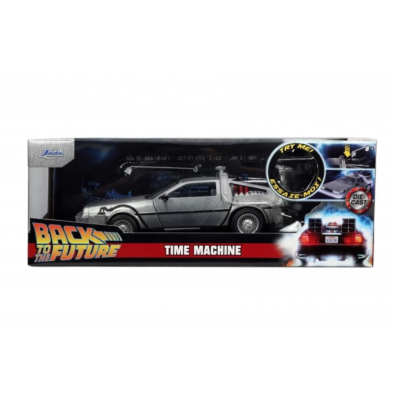 Jada Toys Back To The Future - DeLorean Time Machine With Lightning Conductor Pole 1:24 Scale Jada Hollywood Rides Die Cast Vehicle 1 Jada Toys Back To The Future - DeLorean Time Machine With Lightning Conductor Pole 1:24 Scale Jada Hollywood Rides Die Cast Vehicle