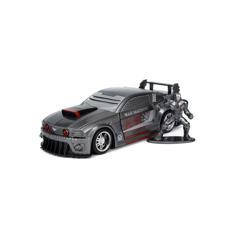 Jada Toys Marvel Avengers - 2006 Ford Mustang GT With War Machine Figure Hollywood Rides 1:32 Scale Die Cast Vehicle 2 Jada Toys Marvel Avengers - 2006 Ford Mustang GT With War Machine Figure Hollywood Rides 1:32 Scale Die Cast Vehicle - Image 2