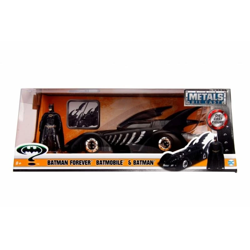 Jada Toys Batman Forever - Batmobile With Batman Figure Hollywood Rides 1:24 Scale Die Cast Vehicle 1 Jada Toys Batman Forever - Batmobile With Batman Figure Hollywood Rides 1:24 Scale Die Cast Vehicle
