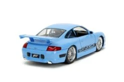 Jada Toys Fast & Furious - Brian's Porsche 911 GT3 RS (Blue) Hollywood Rides 1:24 Scale Die Cast Vehicle -Children Toys Store jad33667 05