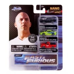 Jada Toys Fast And Furious - NANO Hollywood Rides 3 Car Set #1