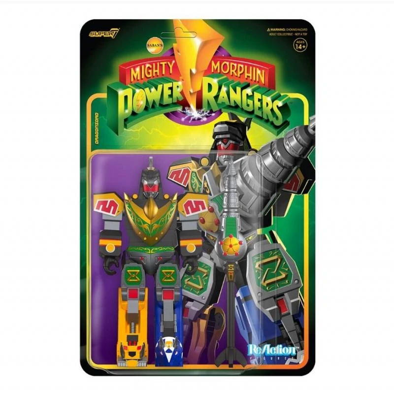 SUPER7 Power Rangers ReAction Action Figure Wave 3 - Dragonzord Battle Mode 1 SUPER7 Power Rangers ReAction Action Figure Wave 3 - Dragonzord Battle Mode