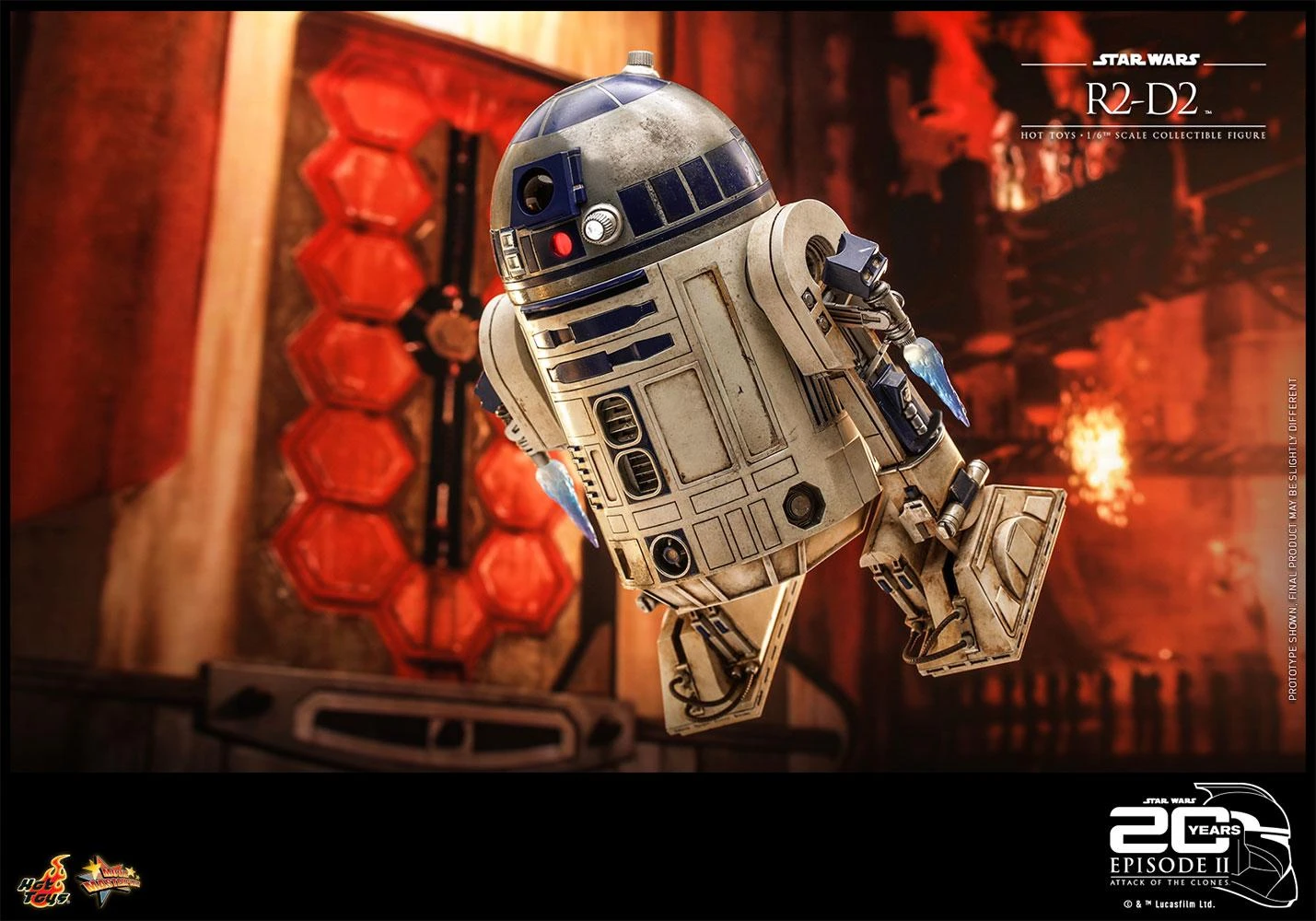 *PRE-ORDER R2-D2 - Star Wars Attack Of The Clones 20th Anniversary Sideshow Hot Toys 1/6 Scale Action Figure 7 *PRE-ORDER R2-D2 - Star Wars Attack Of The Clones 20th Anniversary Sideshow Hot Toys 1/6 Scale Action Figure - Image 7