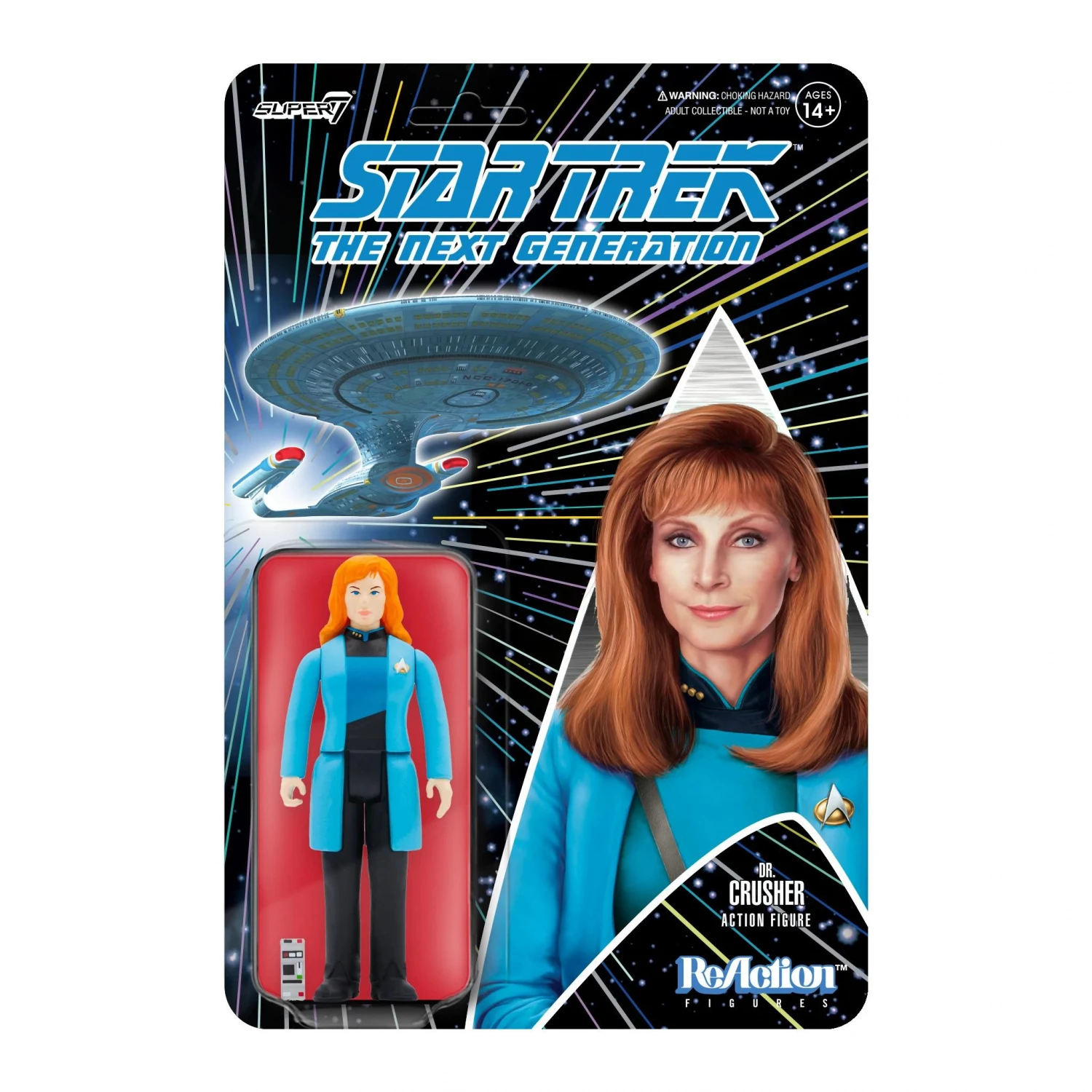 SUPER7 Star Trek: The Next Generation ReAction Action Figure Wave 2 - Dr. Crusher 1 SUPER7 Star Trek: The Next Generation ReAction Action Figure Wave 2 - Dr. Crusher