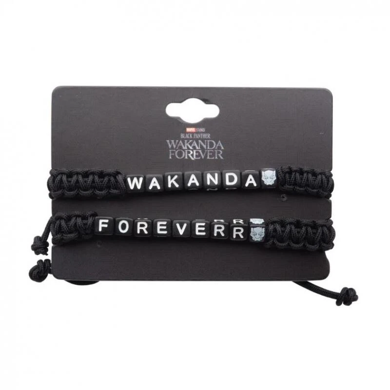 Marvel Black Panther: Wakanda Forever - Letter Block Paracord Bracelet 1 Marvel Black Panther: Wakanda Forever - Letter Block Paracord Bracelet