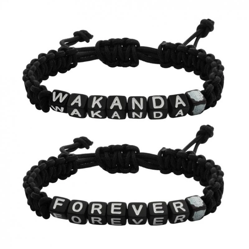 Marvel Black Panther: Wakanda Forever - Letter Block Paracord Bracelet 2 Marvel Black Panther: Wakanda Forever - Letter Block Paracord Bracelet - Image 2